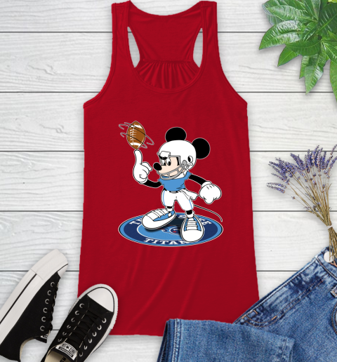 NFL Football Tennessee Titans Cheerful Mickey Disney Shirt Racerback Tank 6