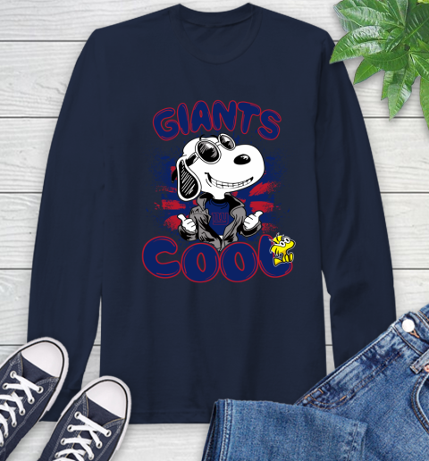 NFL Football New York Giants Cool Snoopy Shirt Long Sleeve T-Shirt 3