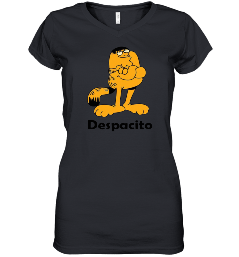 Despacito Garfield Women's V-Neck T-Shirt