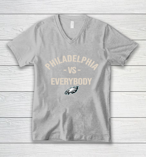 Philadelphia Eagles Vs Everybody V-Neck T-Shirt 3