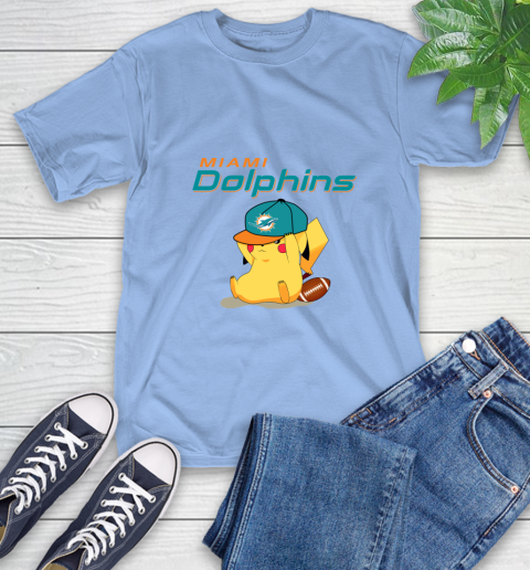 NFL Pikachu Football Sports Miami Dolphins T-Shirt 11