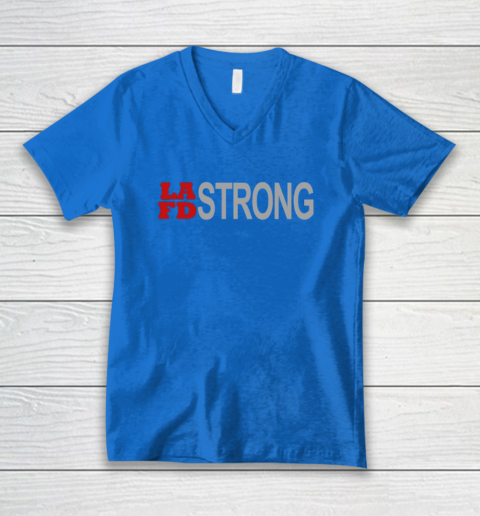 LAFD Strong V-Neck T-Shirt 6