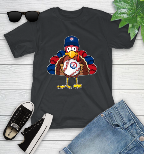 Texas Rangers Turkey thanksgiving Youth T-Shirt 2