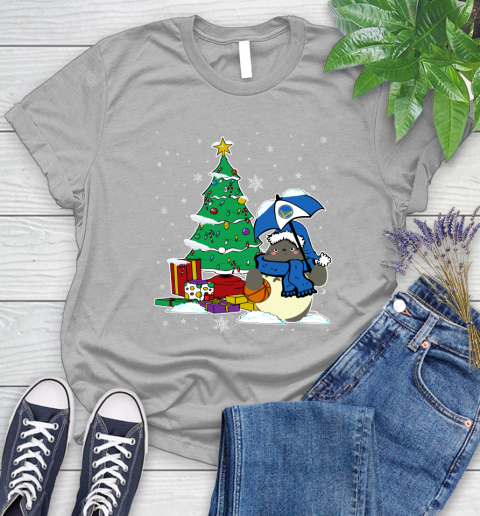 Golden State Warriors NBA Basketball Cute Tonari No Totoro Christmas Sports Women's T-Shirt 5