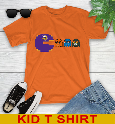 Minnesota Vikings NFL Football Pac Man Champion Youth T-Shirt 7