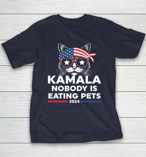 Harris Walz 2024  Nobody Is Eating Pets Youth T-Shirt 2