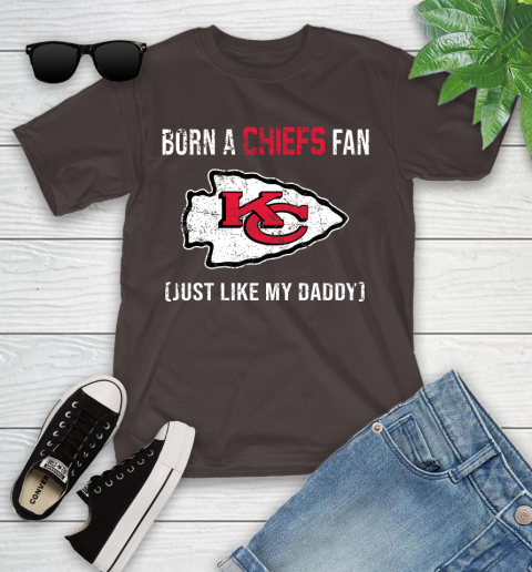 NFL Kansas City Chiefs Football Loyal Fan Just Like My Daddy Shirt Youth T-Shirt 6