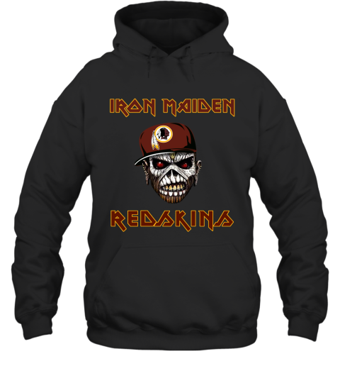 NFL Washington Redskins Iron Maiden Rock Band Music Football Sports PFEDByjZrrX hoodie 23 95 151514 front black