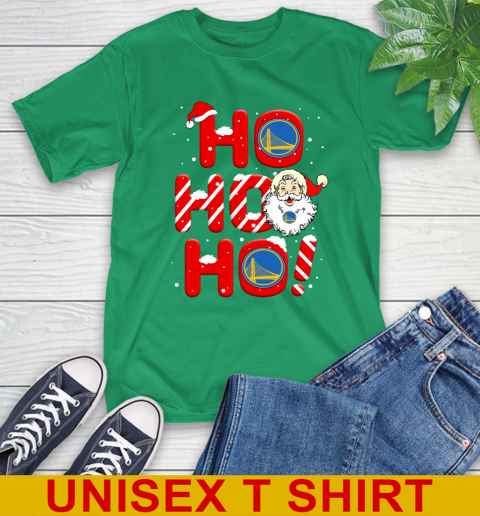 Golden State Warriors NBA Basketball Ho Ho Ho Santa Claus Merry Christmas Shirt T-Shirt 7