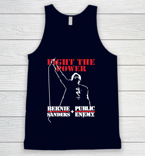 Fight The Power Bernie Sanders Public Enemy Tank Top - Image 3