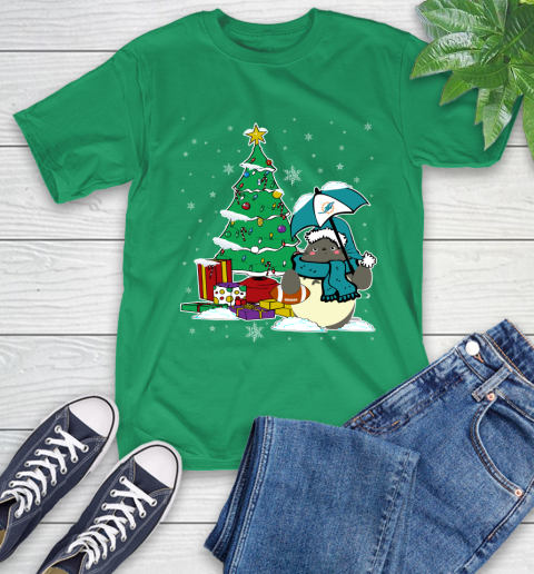 Miami Dolphins NFL Football Cute Tonari No Totoro Christmas Sports T-Shirt 7