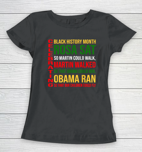 Black History Month Rosa Sat So Martin Could Walk Women's T-Shirt