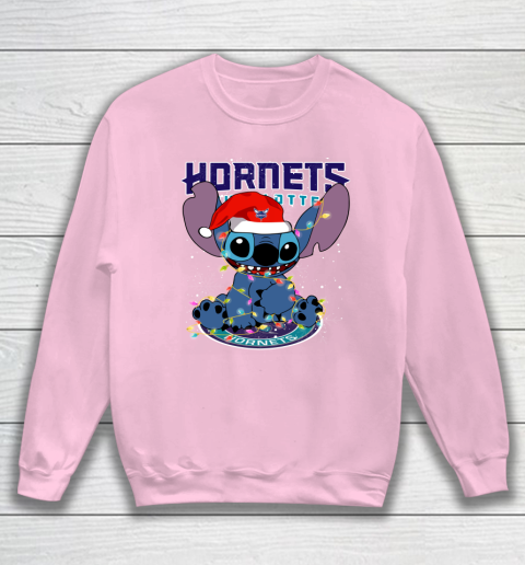 Charlotte Hornets NBA noel stitch Basketball Christmas Sweatshirt 5