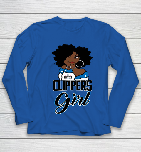 LA Clippers Girl NBA Youth Long Sleeve 9