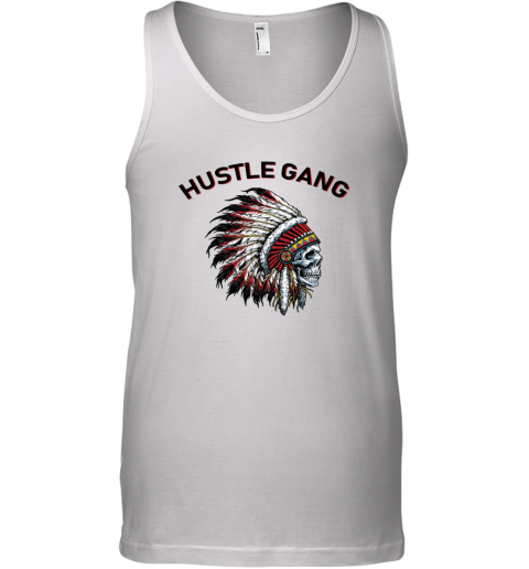 Hustle Gang m6qt hustle gang unisex tank 17 front white