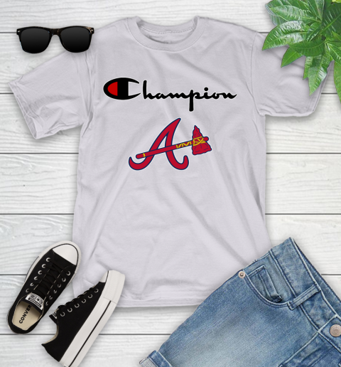 MLB Baseball Atlanta Braves Champion Shirt Youth T-Shirt 2