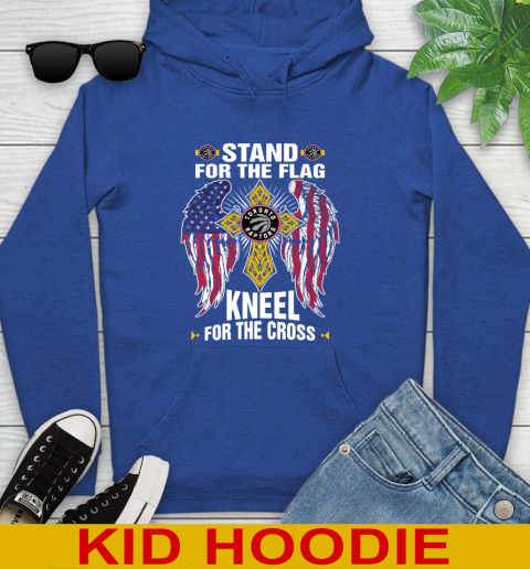 NBA Basketball Toronto Raptors Stand For Flag Kneel For The Cross Shirt Youth Hoodie 10