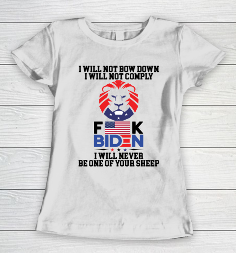 I Will Not Comply Shirt  Fuck Biden Women's T-Shirt
