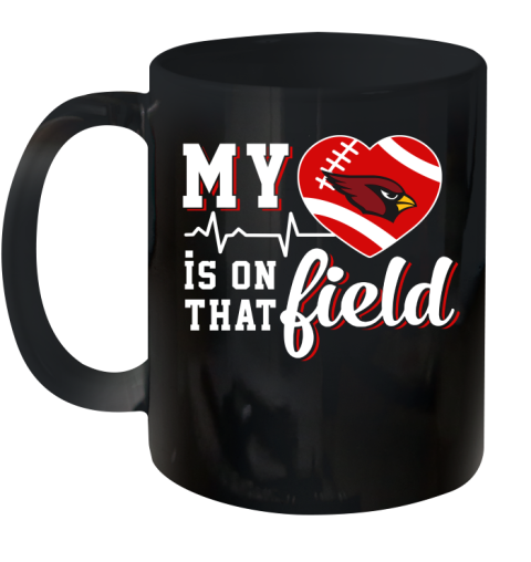 NFL My Heart Is On That Field Football Sports St.Louis Cardinals Ceramic Mug 11oz