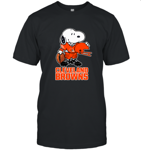 Snoopy A Strong And Proud Cleveland Browns Player NFL Unisex Jersey Tee
