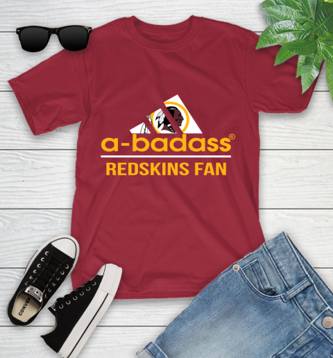 Washington Redskins NFL Football A Badass Adidas Adoring Fan Sports Youth T-Shirt 14