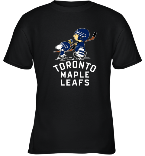 Let's Play Toronto Maples Leafs Ice Hockey Snoopy NHL Youth T-Shirt