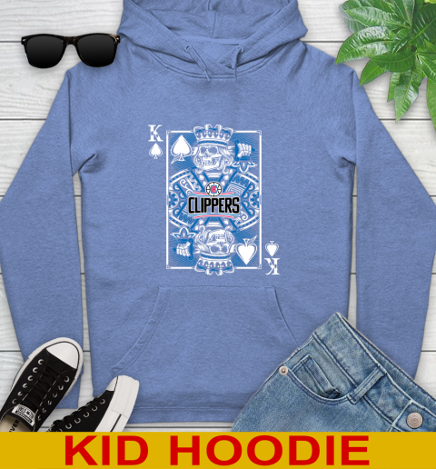 LA Clippers NBA Basketball The King Of Spades Death Cards Shirt Youth Hoodie 12