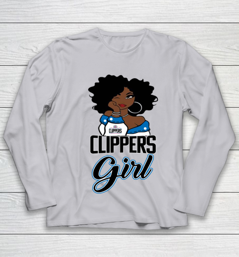 LA Clippers Girl NBA Youth Long Sleeve 5