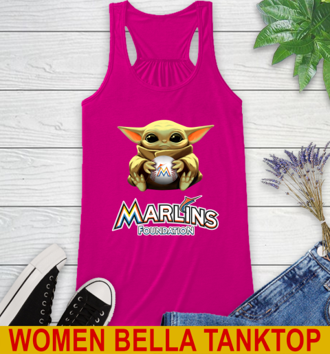 MLB Baseball Miami Marlins Star Wars Baby Yoda Shirt 44