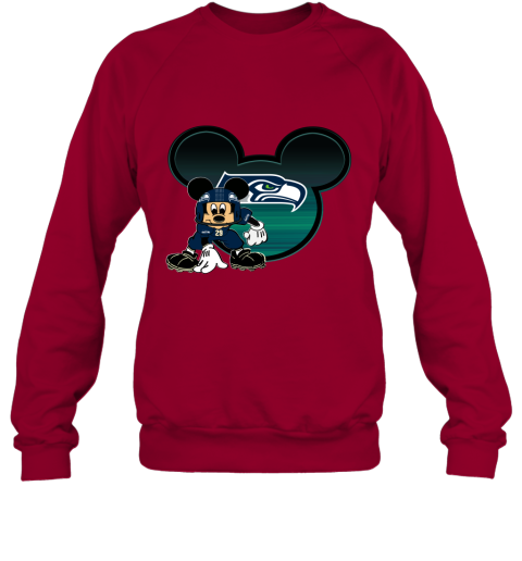 Seattle Seahawks Mickey Mouse Christmas Ugly Sweater - T-shirts