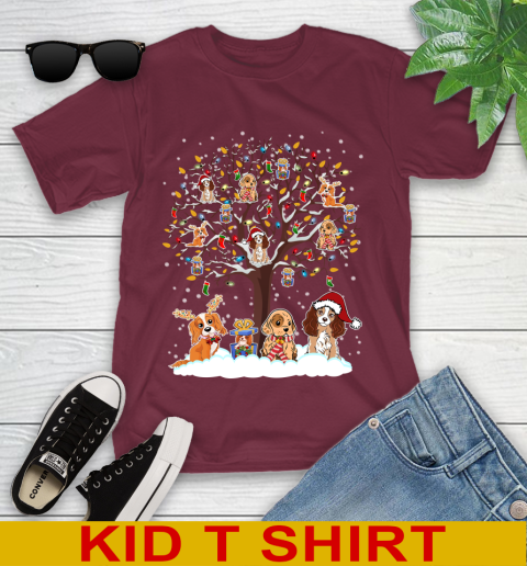 Coker spaniel dog pet lover christmas tree shirt 101