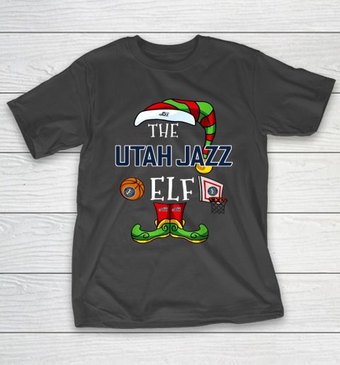 Utah Jazz Christmas ELF Funny NBA Long Sleeve T-Shirt