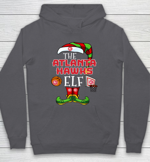 Atlanta Hawks Christmas ELF Funny NBA Hoodie 4