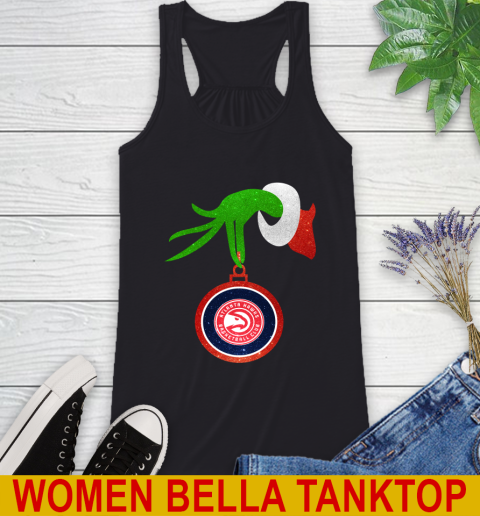 Atlanta Hawks Grinch Merry Christmas NBA Basketball Racerback Tank 2