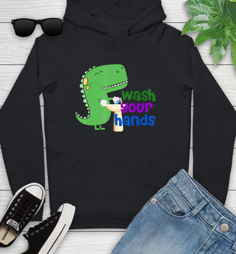 Nurse Shirt Cute Dino T rex Wash Your Hands T Shirt Youth Hoodie