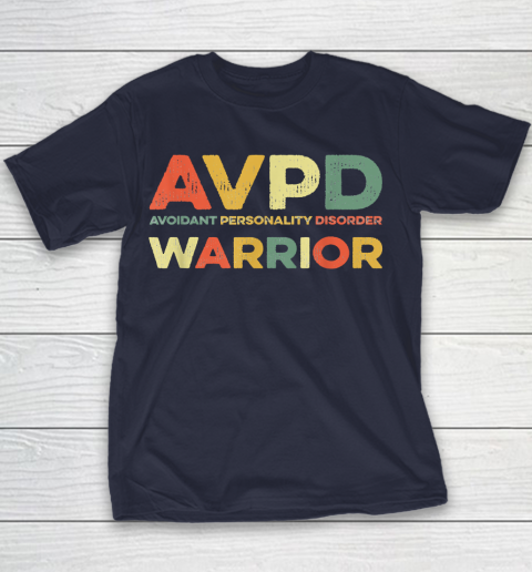 Autism Awareness Avoidant Personality Disorder Warrior AVPD Awareness Social Youth T-Shirt 2