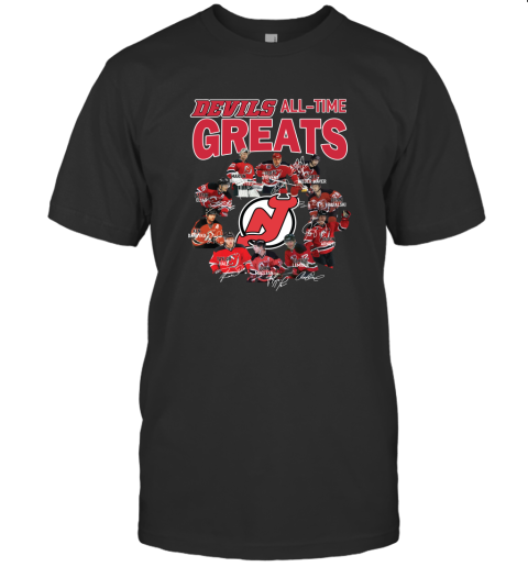 New jersey devils time greats signatures shirt 01 T-Shirt