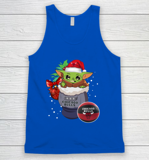 Chicago Bulls Christmas Baby Yoda Star Wars Funny Happy NBA Tank Top 5