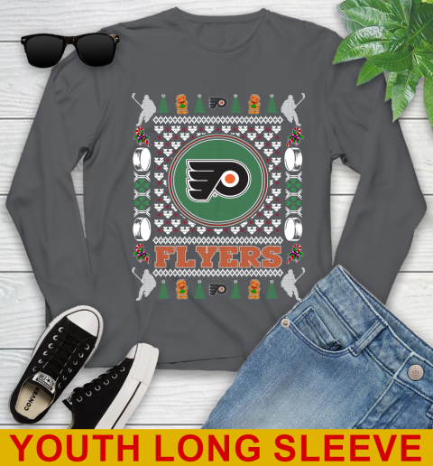 Philadelphia Flyers Merry Christmas NHL Hockey Loyal Fan Youth Long Sleeve 9