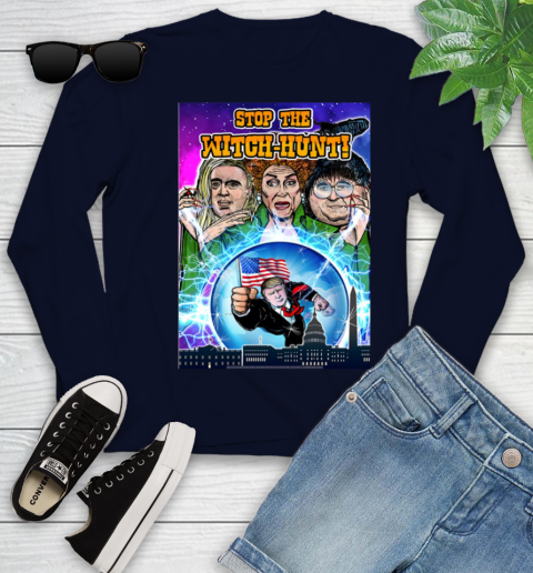Stop The Witch Hunt Trump Youth Long Sleeve 3