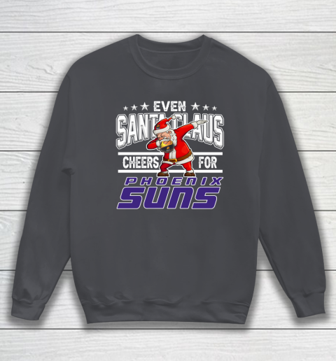 Phoenix Suns Even Santa Claus Cheers For Christmas NBA Sweatshirt 4