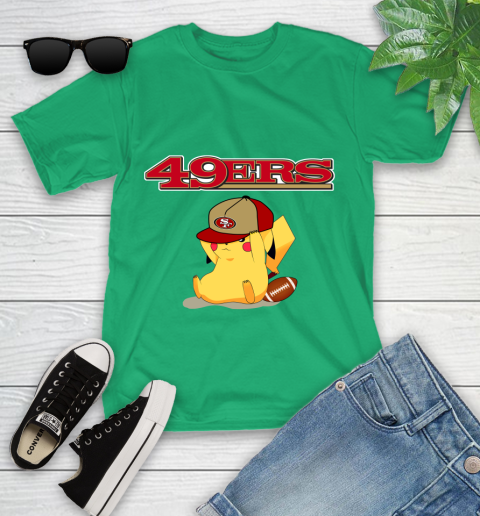 NFL Pikachu Football San Francisco 49ers Youth T-Shirt 6