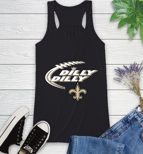 NFL New Orleans Saints Dilly Dilly Football Sports Racerback Tank 2