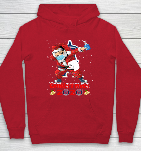Los Angeles Angels Funny Santa Claus Dabbing Christmas 2020 MLB Hoodie 7