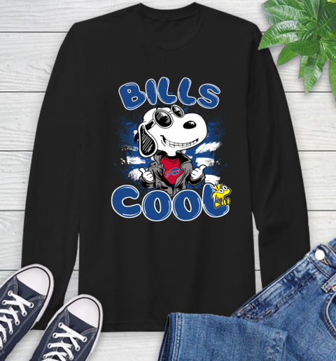 NFL Football Buffalo Bills Cool Snoopy Shirt Long Sleeve T-Shirt