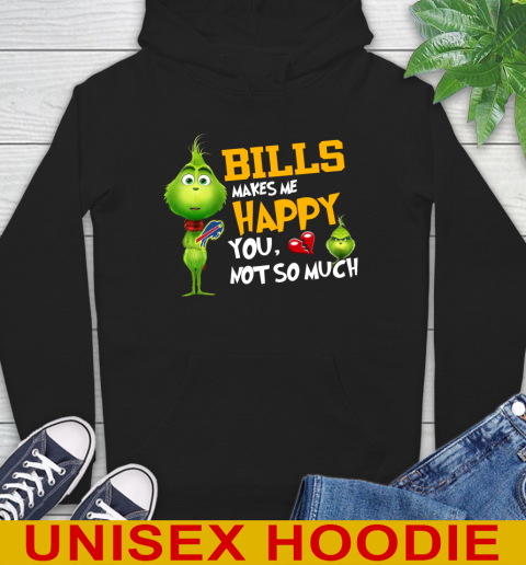 NFL Buffalo Bills Makes Me Happy You Not So Much Grinch Football Sports Hoodie