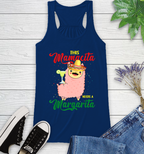 Nurse Shirt This Mamacita needs a Margarita Llama T Shirt Racerback Tank 6
