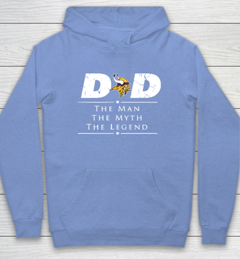 Minnesota Vikings NFL Football Dad The Man The Myth The Legend Hoodie 8