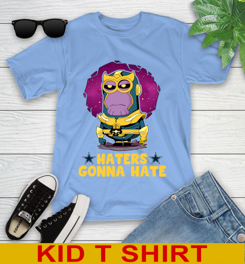 NFL Football Dallas Cowboys Haters Gonna Hate Thanos Minion Marvel Shirt Youth T-Shirt 11