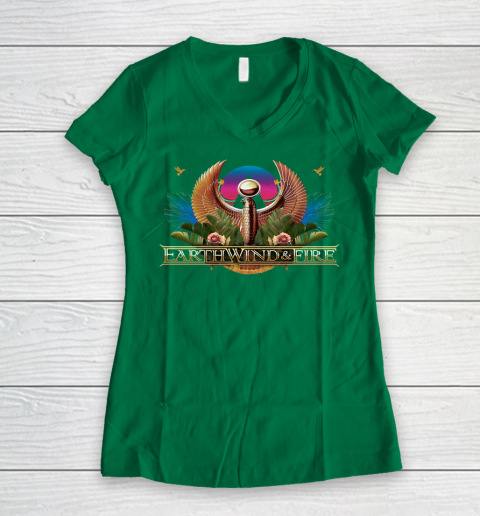 Earth Wind And Fire EWF Women's V-Neck T-Shirt 3